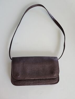 Tote Le Monde Brown Pebble Leather Shoulder / Belt Bag